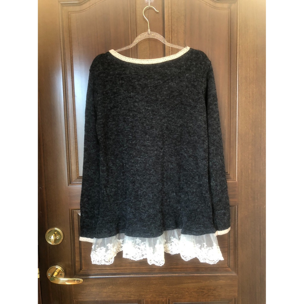 ♛ROSEMAYR♛廠商寄賣-B02-12055公主風拼接蕾絲長袖上衣-細節圖2