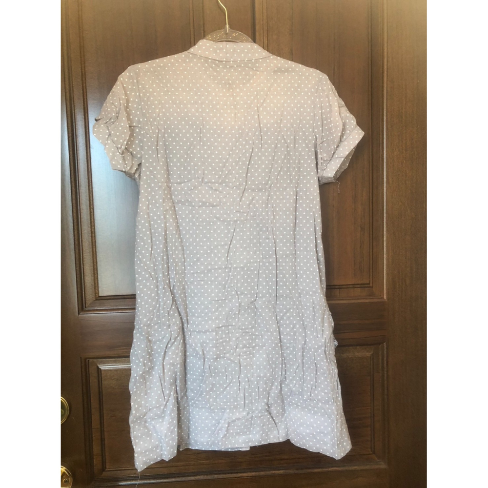 ♛ROSEMAYR♛廠商寄賣-日系波點長版短袖襯衫 展示品-細節圖2