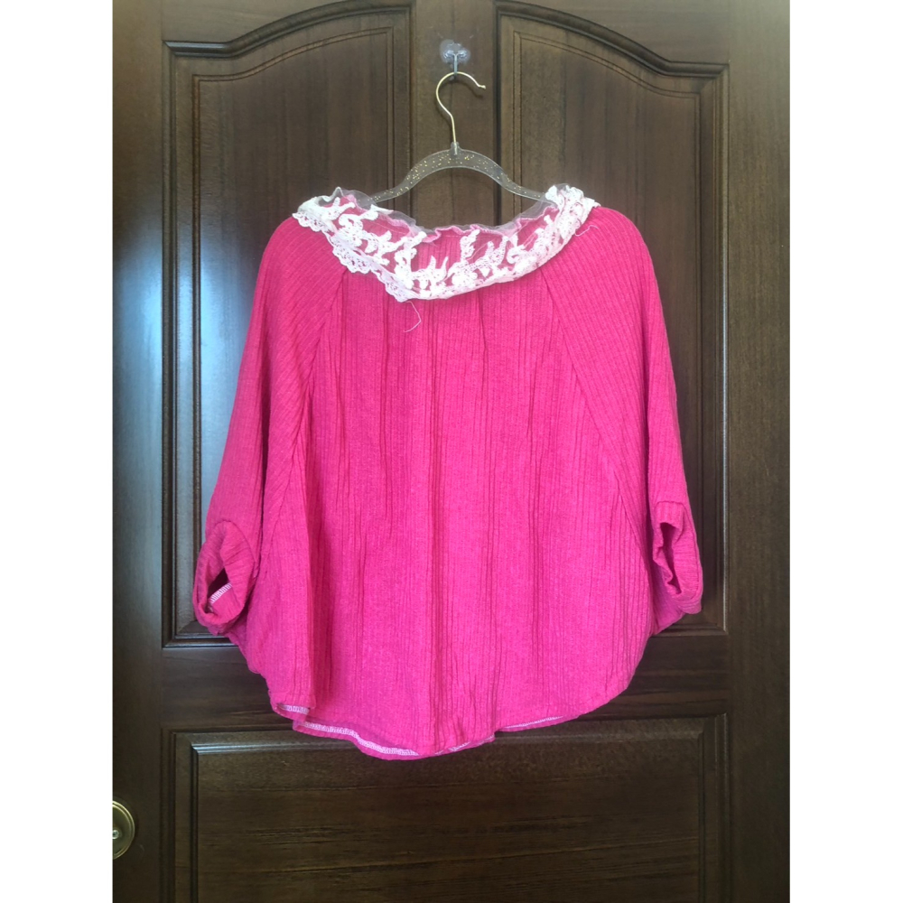 ♛ROSEMAYR♛廠商寄賣-蕾絲領飛鼠袖上衣-細節圖2