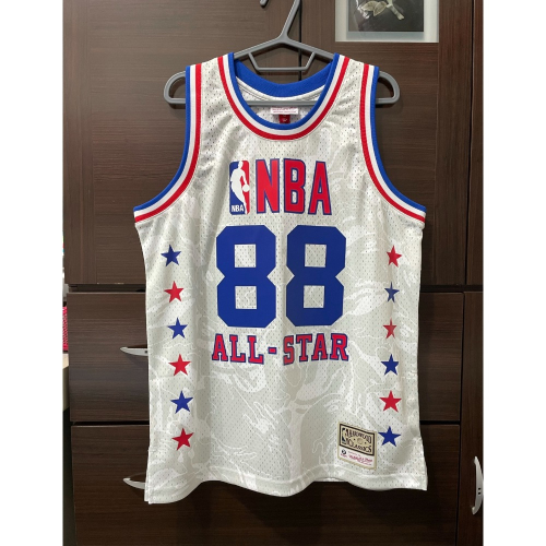 MITCHELL &amp; NESS M&amp;N NBA AAPE 聯名款限定 All Star 明星賽 猿人 白迷彩 球衣