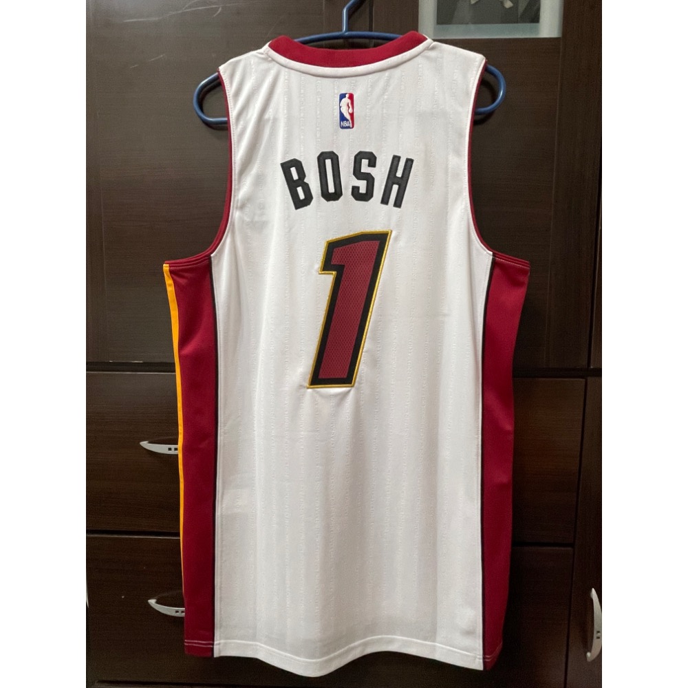 ADIDAS NBA BOSH 熱火 2012冠軍紀念 電繡 S號 球衣-細節圖2