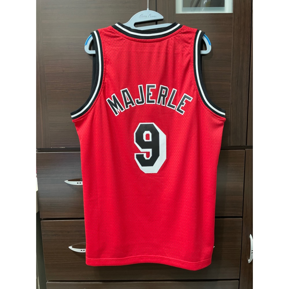 ADIDAS NBA MAJERLE 熱火 復古紅 電繡 M號 球衣-細節圖2