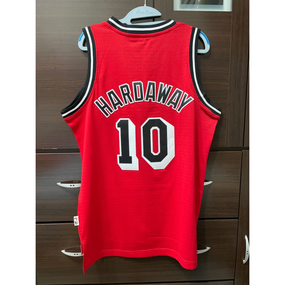 ADIDAS NBA HARDAWAY 熱火 復古紅 電繡 S號 球衣-細節圖2