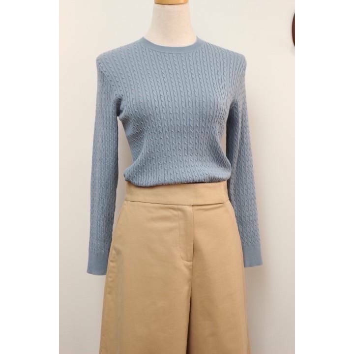 日本進口品牌OPAQUE.CLIP春裝棉針織上衣-細節圖2