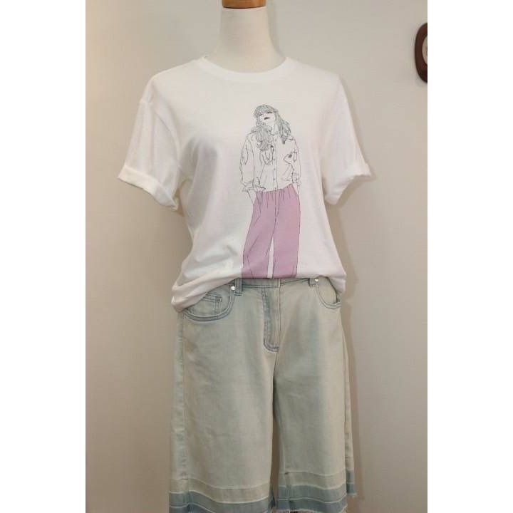 日本進口品牌BEAUTY & YOUTH （UNITED ARROWS副牌）棉質T恤-細節圖3