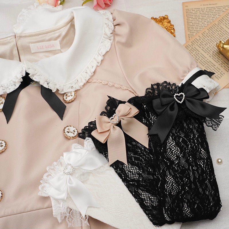 現貨+預購*地雷系量產型蕾絲中筒襪 日系 黑粉 蘿莉塔 萌系 軟妹 花邊襪 長筒襪 lolita 水色 可愛 襪子-細節圖9