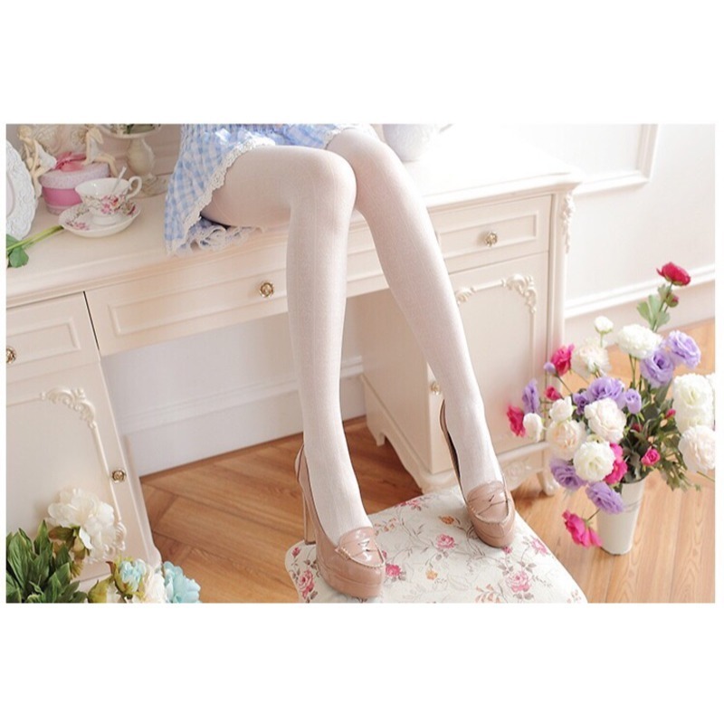 現貨+預購* lolita 蘿莉塔日系復古藤蔓花朵鏤空透視連褲襪 軟妹 少女 歌德 絲襪 連褲襪 襪子-細節圖7