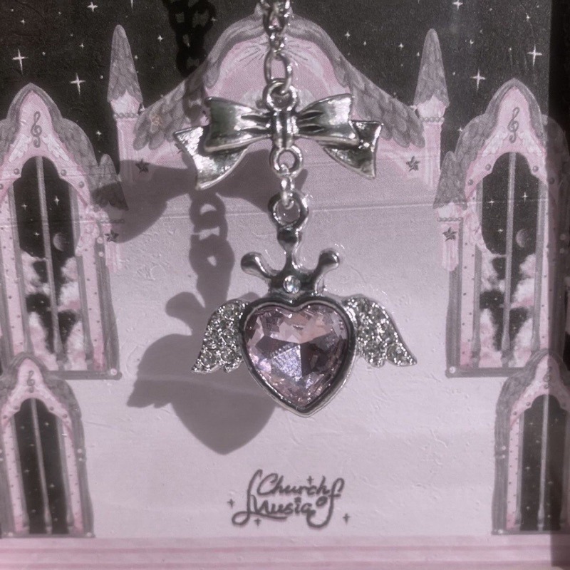 現貨+預購*日系地雷系翅膀閃鑽天使項鍊 量產型 頸鍊 項圈 蕾蕾 lolita 蘿莉塔 軟妹 病嬌 少女 龐克 亞文化-細節圖3