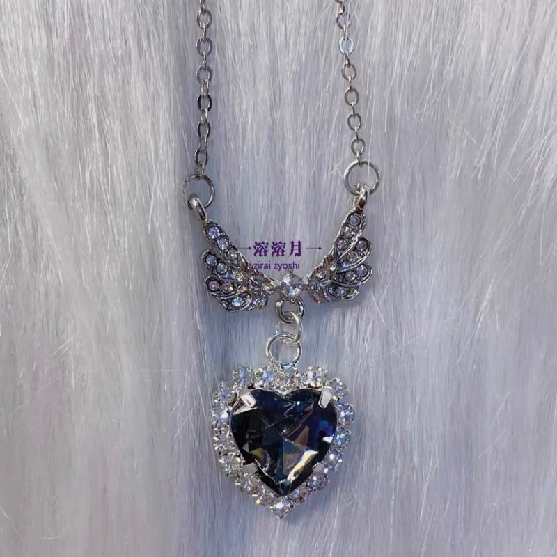 現貨+預購*日系地雷系翅膀閃鑽天使項鍊 量產型 頸鍊 項圈 蕾蕾 lolita 蘿莉塔 軟妹 病嬌 少女 龐克 亞文化-細節圖5