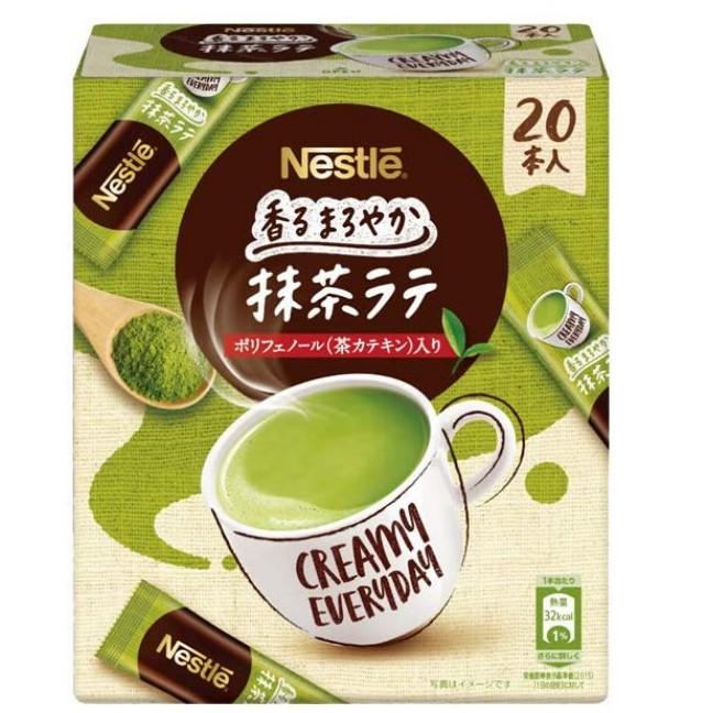 《現貨》小紅豆日貨 雀巢 Nestle 香醇 抹茶拿鐵 奶茶 可可 焙茶拿鐵 即溶飲料-細節圖2