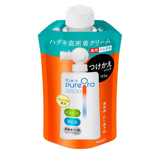 小紅豆日貨 Kao 花王 高附著牙周護理牙膏乳 PureOra 36500 牙膏 115g-細節圖8