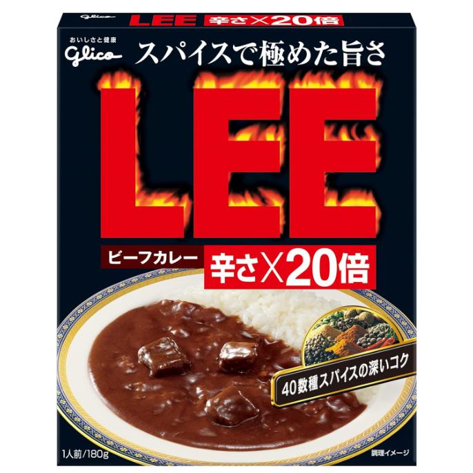 《現貨》小紅豆日貨 Glico 格力高 LEE 牛肉咖哩 辣度 10倍 20倍 30倍 12倍絞肉咖哩 調理包-細節圖3