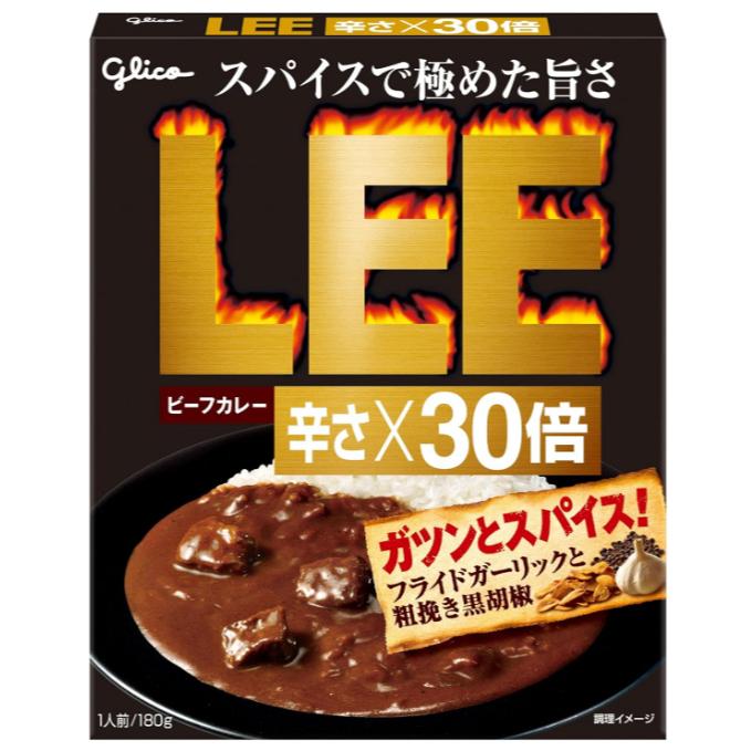 《現貨》小紅豆日貨 Glico 格力高 LEE 牛肉咖哩 辣度 10倍 20倍 30倍 12倍絞肉咖哩 調理包-細節圖4