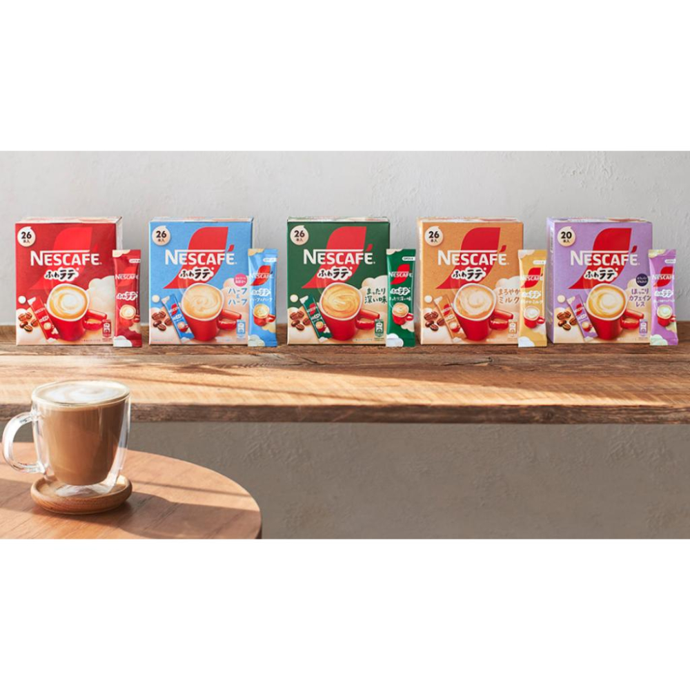 《現貨》小紅豆日貨 Nescafe 雀巢 蓬鬆奶泡 低咖啡因 微糖 北海道牛奶 咖啡拿鐵 低卡 低脂 即溶-細節圖3