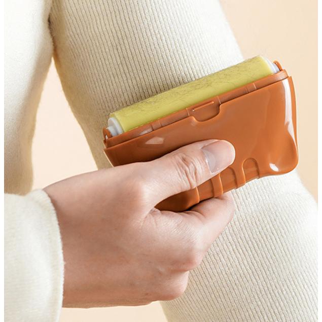 《現貨》攜帶型水洗式滾筒黏毛器 去除衣物雜毛 去毛 黏毛 寵物 灰塵 清理-細節圖4