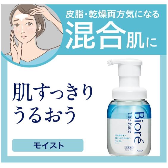 《現貨》小紅豆日貨 花王 Kao Biore 奶油泡沫洗面乳 潤澤型 200ml  皮脂 乾燥 混和肌-細節圖2