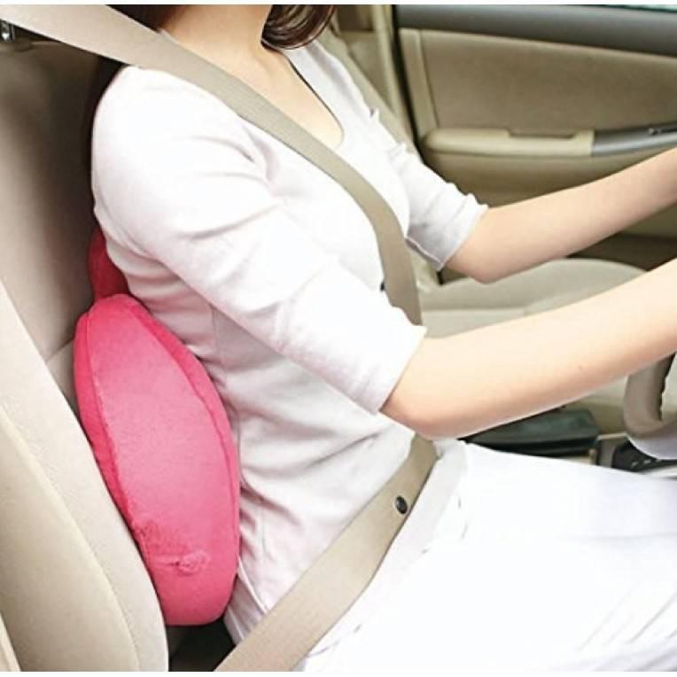 小紅豆日貨 COGIT 貝果翹屁美臀坐墊 可折疊骨盆坐墊 椅墊 靠墊 枕頭 腰枕 靠背枕 靠頸枕 墊腳枕 粉 紫-細節圖2