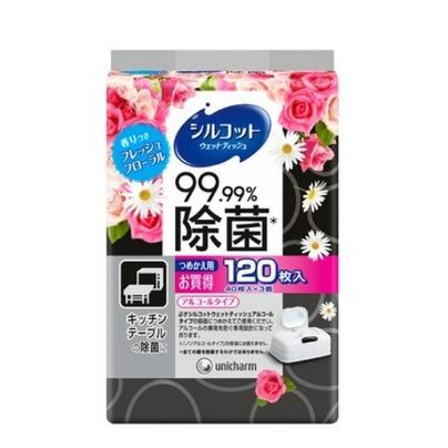 《現貨》小紅豆日貨 Silcot 絲花 99.99%酒精除菌濕巾 抗菌 防疫 濕紙巾 含酒精  防疫必備-細節圖6