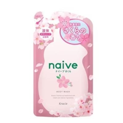 小紅豆日貨 kracie Naive 櫻花沐浴露 沐浴乳 瓶裝 補充包-細節圖3