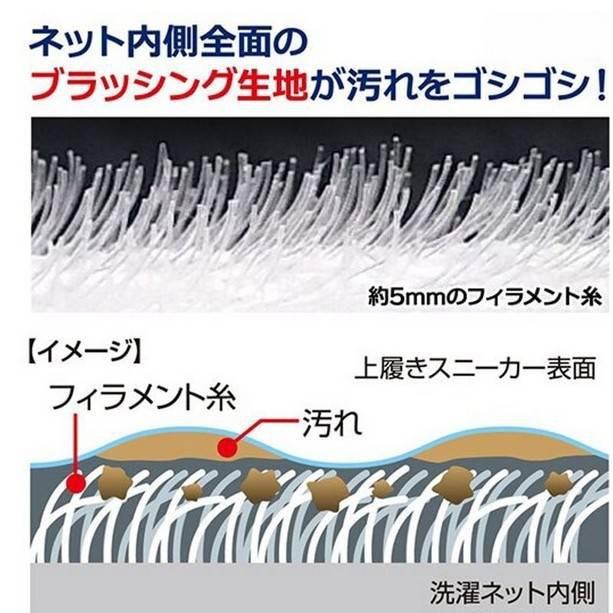 《現貨》小紅豆日貨 ALPHAX 便利洗鞋袋 洗鞋袋 洗衣機用 洗鞋網 可機洗-細節圖5