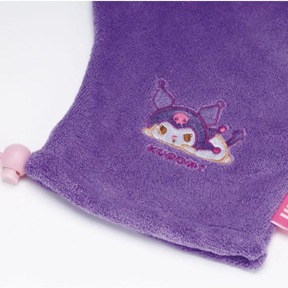 《現貨》小紅豆日貨 SKATER 酷洛米 吸水速乾極細纖維手套 絨毛吸水擦髮手套 單手-細節圖3