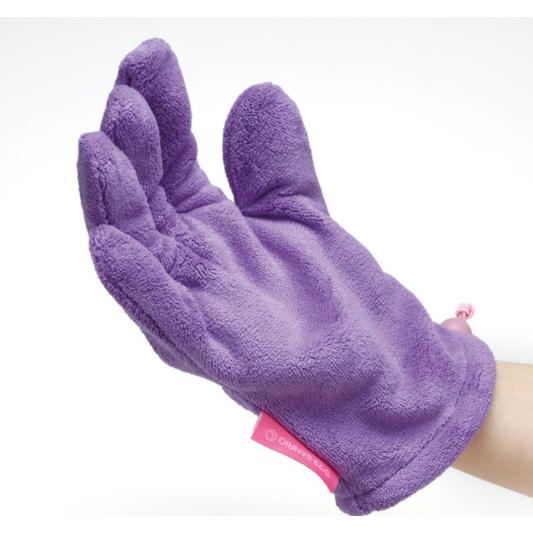 《現貨》小紅豆日貨 SKATER 酷洛米 吸水速乾極細纖維手套 絨毛吸水擦髮手套 單手-細節圖4