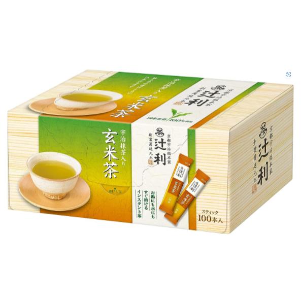 《現貨》小紅豆日貨 辻利 宇治抹茶 煎茶 焙茶 玄米茶 3種綜合 100入 即溶 沖泡-細節圖5