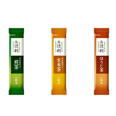 《現貨》小紅豆日貨 辻利 宇治抹茶 煎茶 焙茶 玄米茶 3種綜合 100入 即溶 沖泡-細節圖7