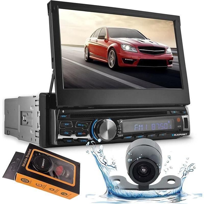 BLAUPUNKT AUS440、1-DIN、7＂ 觸控螢幕、DVD、USB、AUX、FM、藍牙、遙控、倒車顯影、手機架-細節圖6