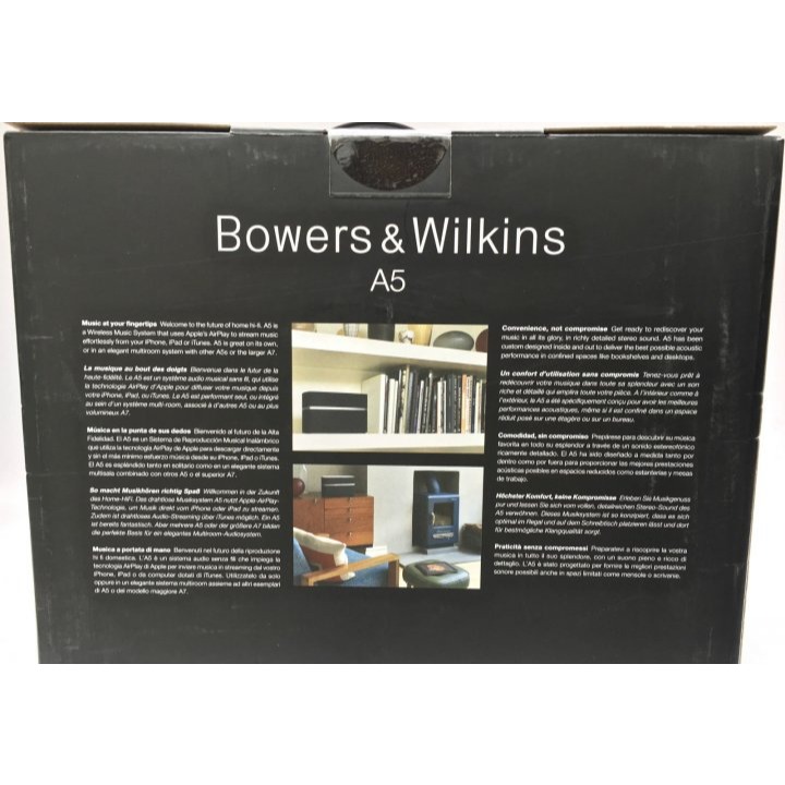 Bowers & Wilkins A5 AirPlay 無線 Wi-Fi 喇叭 - NEW-細節圖3
