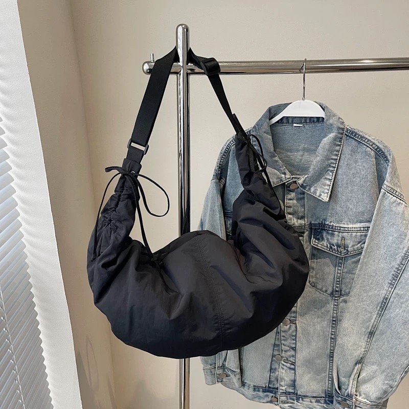 牛角造型尼龍斜背單肩包-規格圖7