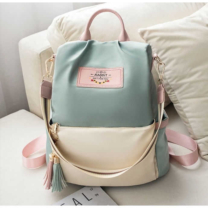 (P)C8D240438    Ins潮流牛津布輕巧雙肩背女包 暢銷款-細節圖4