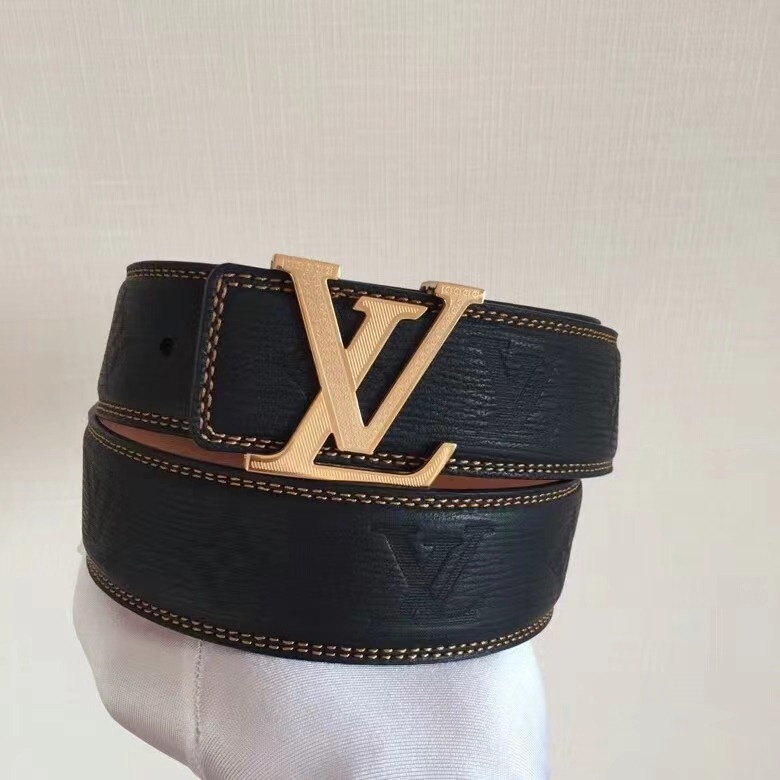 LOUIS VUITTON 路易威登 LV 時尚百搭皮帶，專櫃在售爆款，頂級貨，細節看圖，實物拍攝，寬度3.8CM-細節圖7