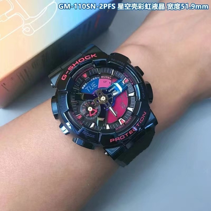 【限量珍藏】CASIO 卡西歐G-SHOCK系列 上海之夜 BE@RBRICK聯名定制 聯名腕表潮玩手錶  GM-110-細節圖5