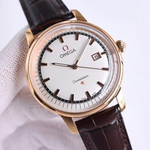 歐米茄 OMEGA 🎮GV1 鍋蓋玻璃 白殼 金殼 升級版高級自動腕表 手錶 9015®機芯 手錶