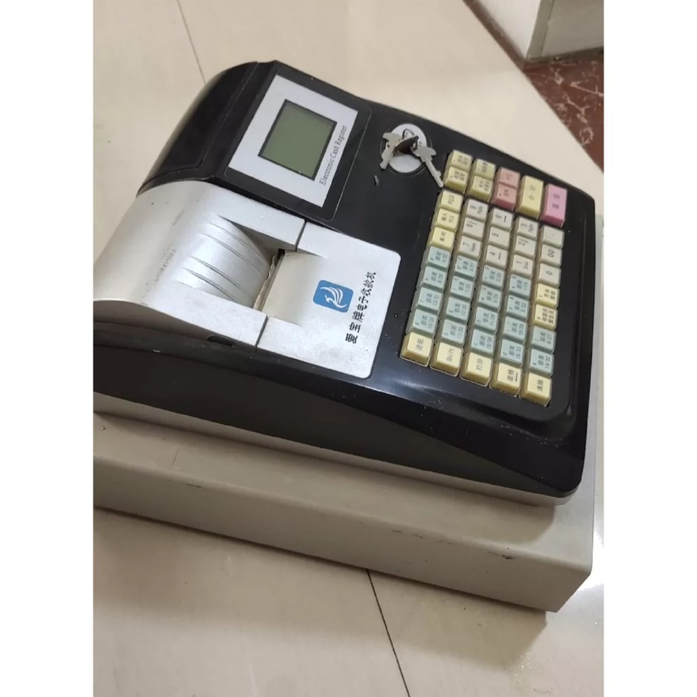 微價條碼🇹🇼 ㊣愛寶M3000⭐️傳統式簡易電子收款機收銀機壹體機超市餐飲小吃部點餐點單👍原裝9成新🈶現貨享保固-細節圖3
