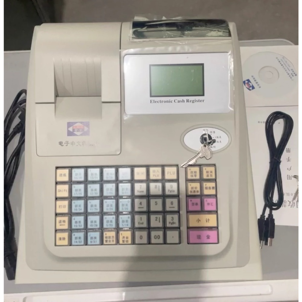 微價條碼🇹🇼 ㊣愛寶M3000⭐️傳統式簡易電子收款機收銀機壹體機超市餐飲小吃部點餐點單👍原裝9成新🈶現貨享保固-細節圖5