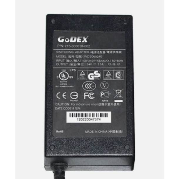 Godex原廠全新品變壓器⭐️科誠100-240V交流電轉24V直流 2.5A⭐+贈電源線線開箱即開工-細節圖3