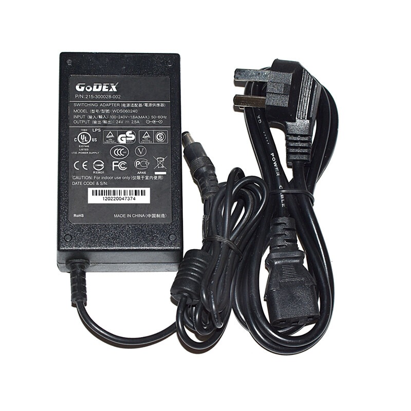 Godex原廠全新品變壓器⭐️科誠100-240V交流電轉24V直流 2.5A⭐+贈電源線線開箱即開工-細節圖5