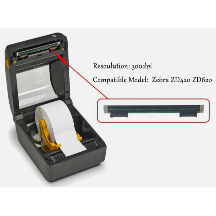 全新品ZEBRA原廠⭐️203DPI斑馬4吋ZD420/421 標籤機ZD620/621印字頭-細節圖3