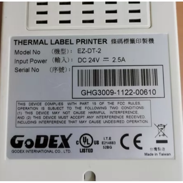 原廠9新Godex科誠DT2條碼機 小標籤網絡條碼列印203dpi-細節圖4