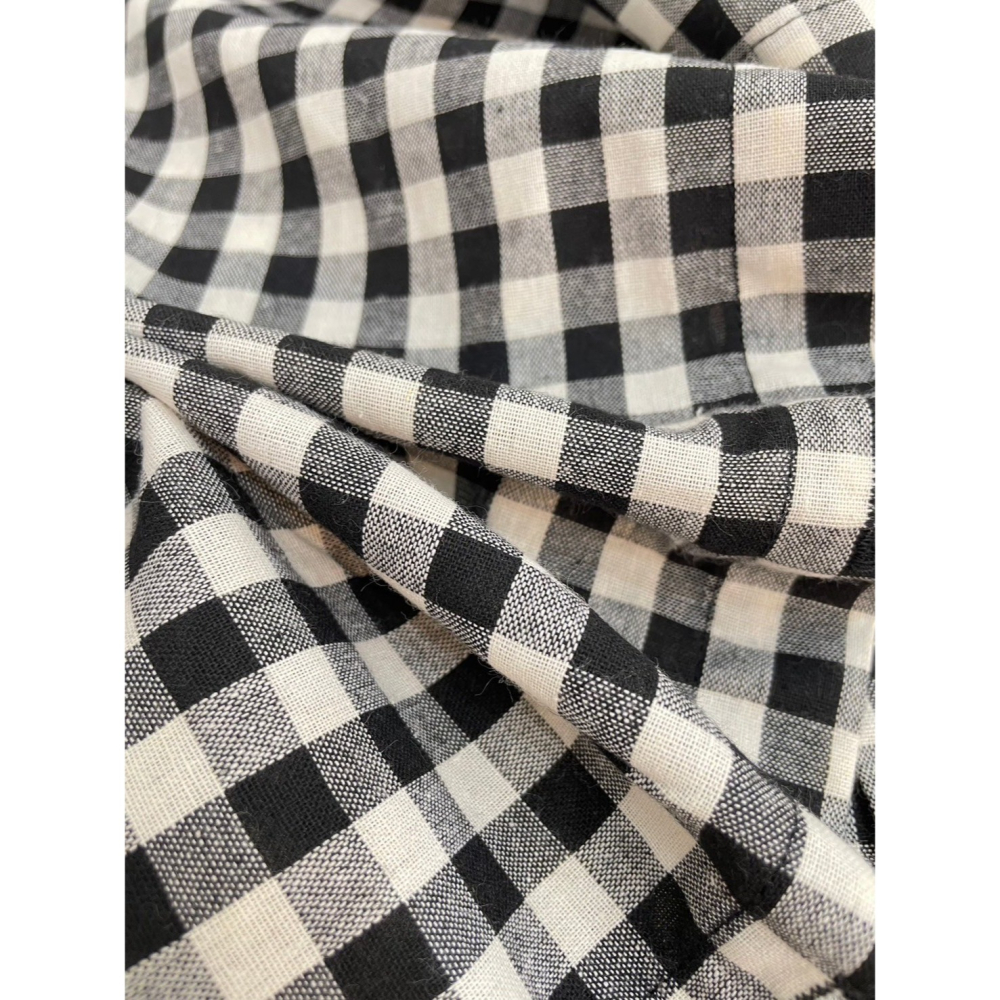 微笑標格紋連帽外套🤎外套 連帽 連帽外套 格紋 微笑 抽繩 排釦 開襟 長袖 上衣-細節圖3