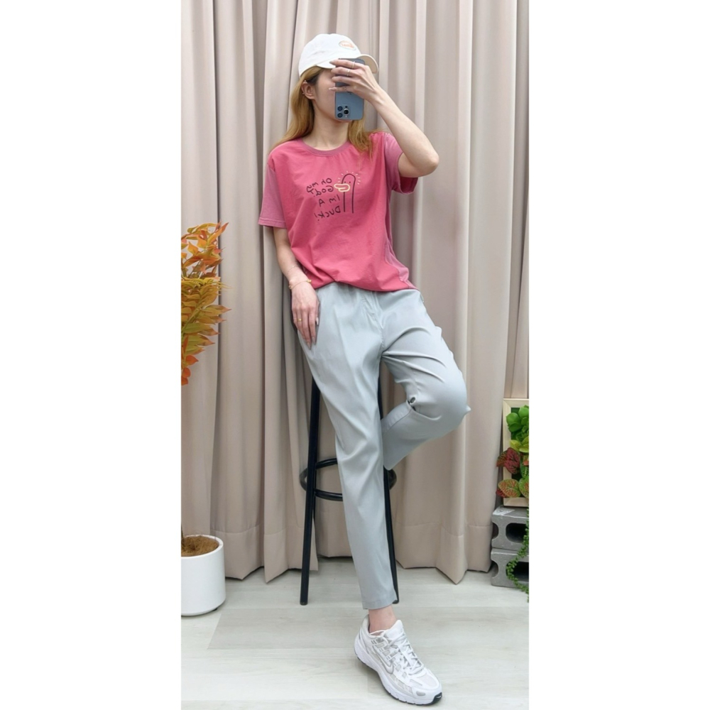 -5度Ｃ小白標冰冰褲🤎休閒褲 長褲 男友褲 腰鬆緊 －５度 冰冰褲 小白標-細節圖5