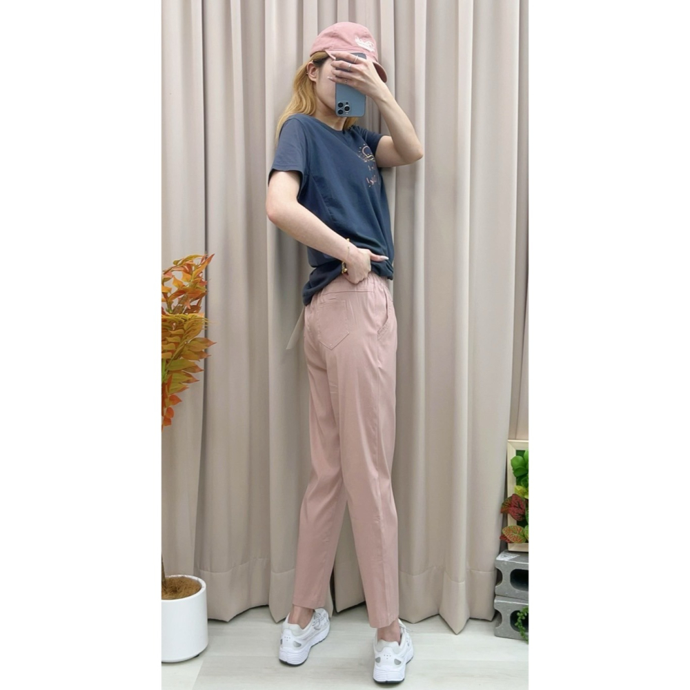 -5度Ｃ小白標冰冰褲🤎休閒褲 長褲 男友褲 腰鬆緊 －５度 冰冰褲 小白標-細節圖6