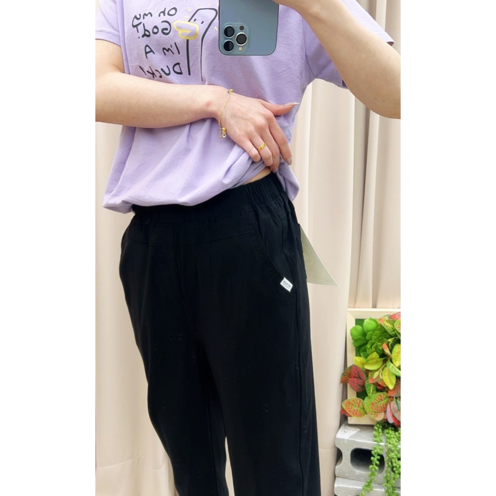 -5度Ｃ小白標冰冰褲🤎休閒褲 長褲 男友褲 腰鬆緊 －５度 冰冰褲 小白標-細節圖8