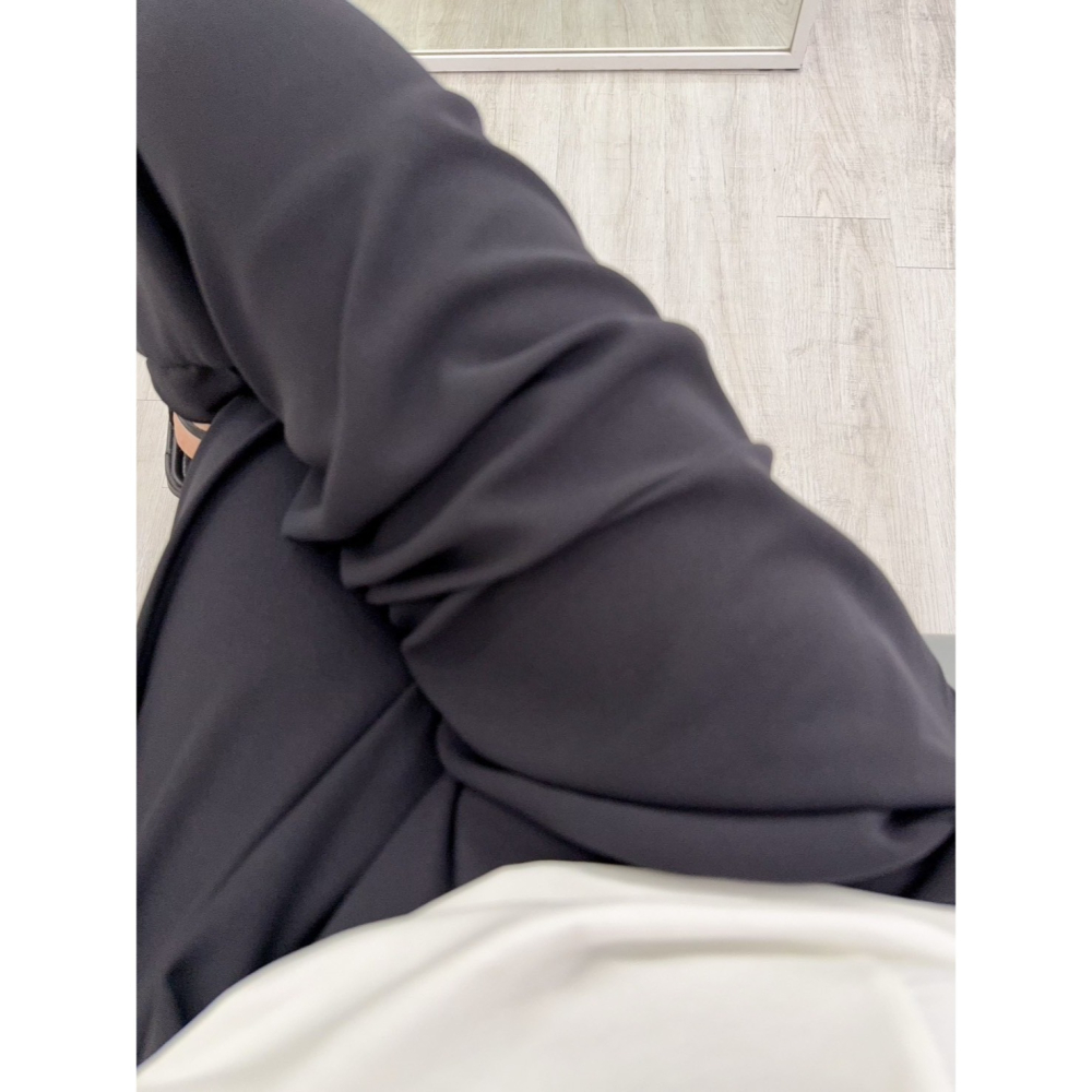 飄逸雪紡紗寬褲裙🤎褲裙 長褲 雪紡紗 寬褲 腰鬆緊 雪紡紗褲裙 雪紡紗寬褲-細節圖2