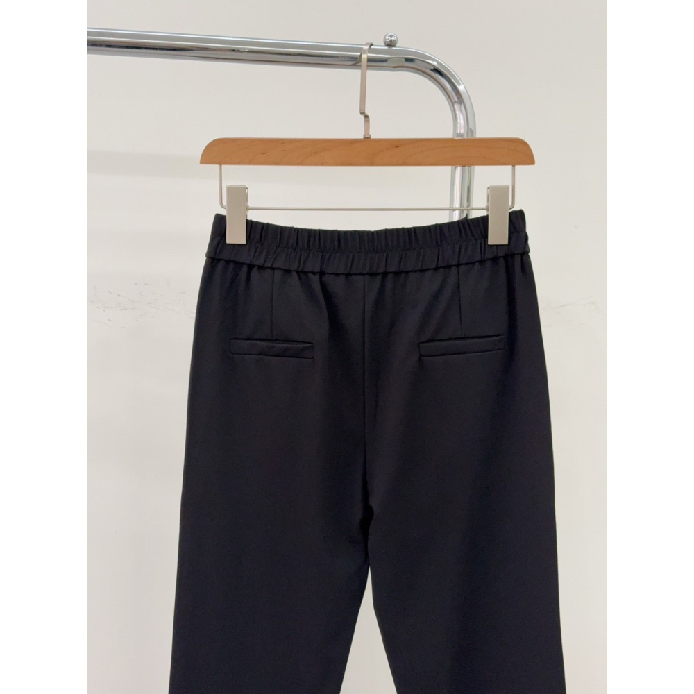 顯瘦斜口袋西裝褲🤎西裝褲 長褲 ＯＬ 上班族 斜口袋 腰鬆緊 AB褲-細節圖5