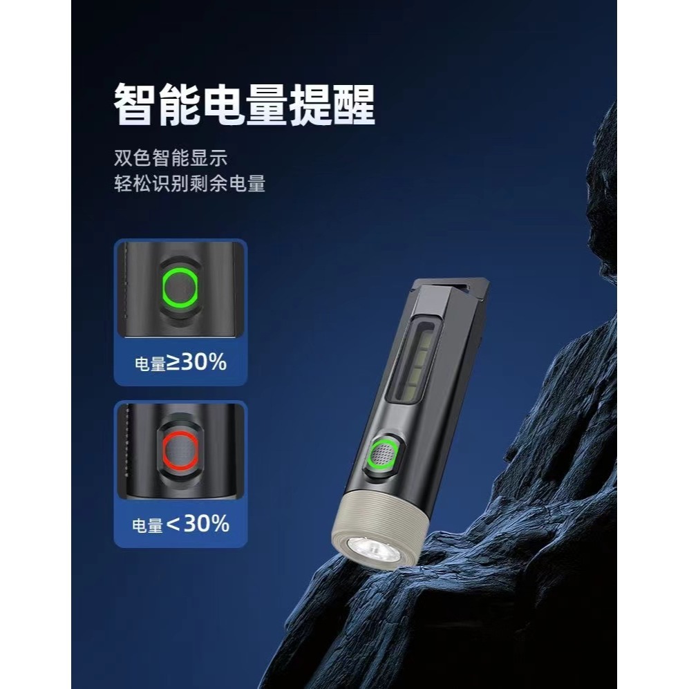 飛利浦(PHILIPS)強光手電筒LED警示燈便攜式迷你戶外緊急燈-細節圖5