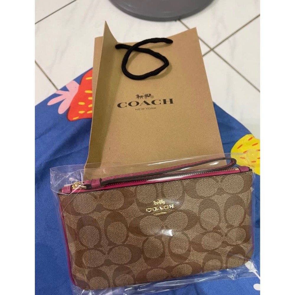 COACH拉鍊手拿包 單拉鍊 專櫃包款 零錢包 F58695-細節圖4