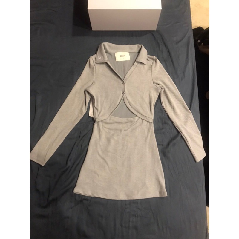 《全新》Various21 x Pinshin 品馨聯名 若隱若現性感洋裝-細節圖2